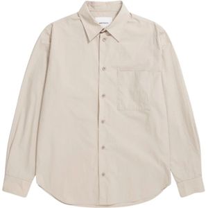 Norse Projects, Heren, Overhemden, Beige, Maat: S
