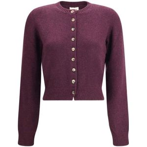 Khaite, Dames, Truien, Paars, Maat: L