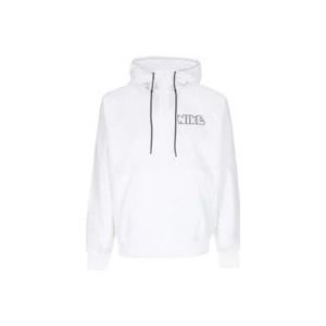 Nike Witte Windrunner Geweven Jas , White , Heren , Maat: M