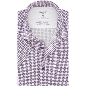 Olymp - Overhemd - Roze - Katoen - Korte Mouw