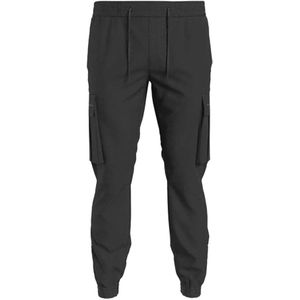 Calvin Klein, Heren, Broeken, Grijs, Maat: S Poliester,