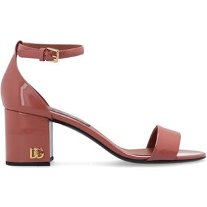 Dolce & Gabbana - Hak Sandalen - Blush Roze - Lakleer