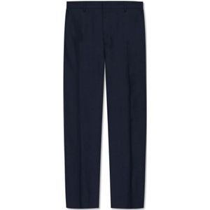 Ami Paris, Heren, Broeken, Blauw, Maat: W42 Wol,