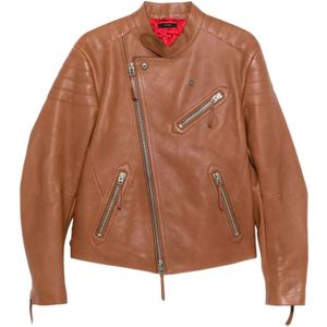 Tom Ford, Heren, Jassen, Bruin, Maat: L Leer,