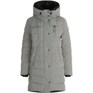 Amber & June - Wintermantel - Rookgrijs - Gewatteerde Jas