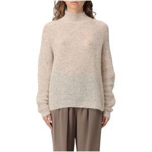 Emporio Armani, Dames, Truien, Beige, Maat: L Polyamide,