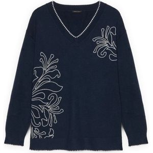 Fiorella Rubino, Dames, Truien, Blauw, Maat: XS Nylon,