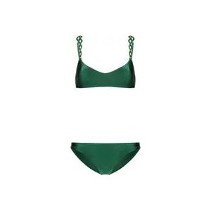 Zimmermann Groene zee kleding met uitsnijdingen , Green , Dames , Maat: M