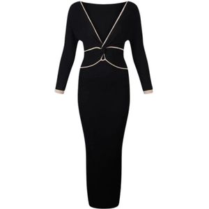 Liu Jo, Dames, Jurken, Zwart, Maat: S Viscose,