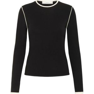 InWear - SaccoIW - Gebreide Trui - Zwart / Wit - Lange Mouw