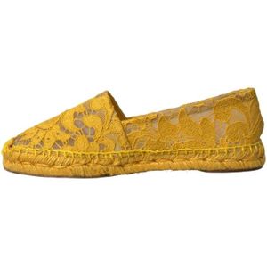 Dolce & Gabbana - Taormina - Loafers - Geel - Leer