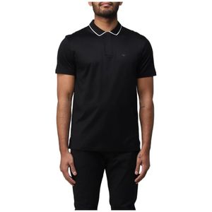 Emporio Armani, Heren, Tops, Zwart, Maat: S Katoen,