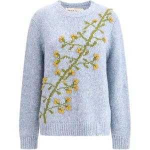 Baziszt, Dames, Truien, Blauw, Maat: L