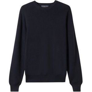 Brooks Brothers, Heren, Truien, Blauw, Maat: M Katoen,