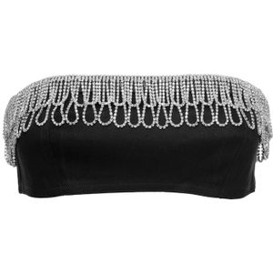 Rotate Birger Christensen, Dames, Tops, Zwart, Maat: S Katoen,