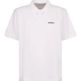 Carhartt Wip, Heren, Tops, Wit, Maat: XS Piqué,