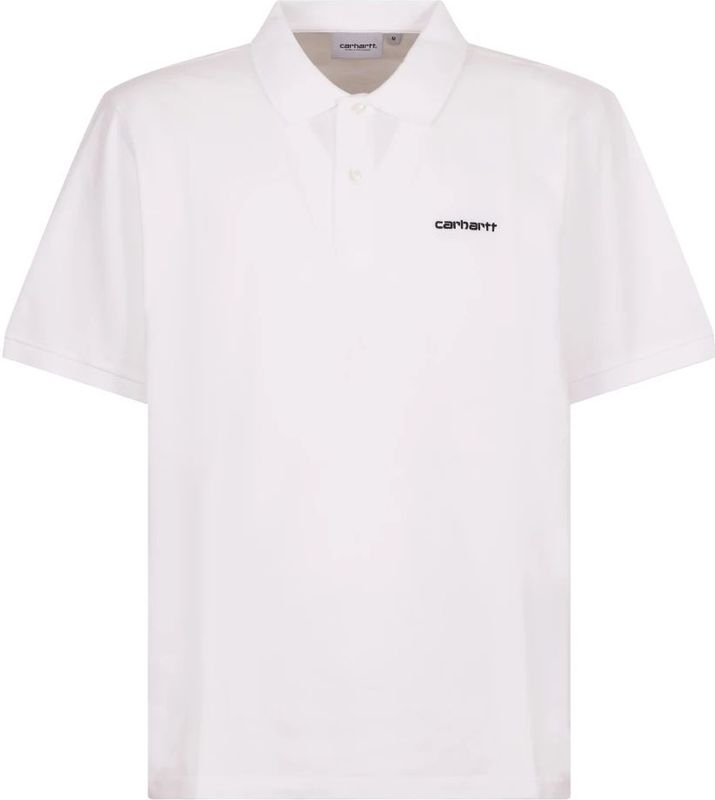 Carhartt Wip, Heren, Tops, Wit, Maat: XS Piqué,