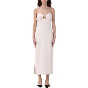 Elisabetta Franchi, Dames, Jurken, Beige, Maat: XS
