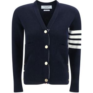 Thom Browne, Dames, Truien, Blauw, Maat: XS