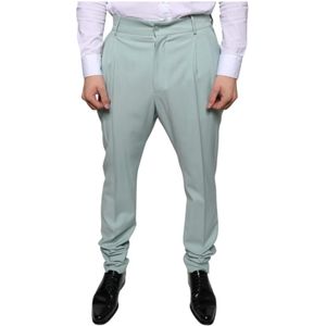 Dolce & Gabbana, Heren, Broeken, Groen, Maat: M Katoen,
