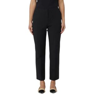 Emporio Armani, Dames, Broeken, Zwart, Maat: M