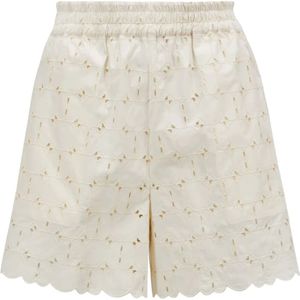 Moncler, Dames, Korte broeken, Beige, Maat: M