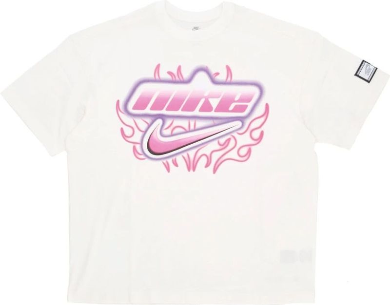 Nike, Dames, Tops, Wit, Maat: M Katoen,