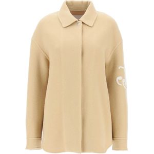 Jil Sander, Dames, Jassen, Beige, Maat: M