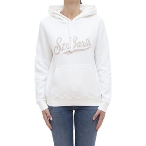 MC2 Saint Barth, Dames, Sweatshirts & Hoodies, Wit, Maat: XS Katoen,