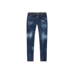 Dsquared2 Slim-Fit Denim Jeans voor Heren , Blue , Heren , Maat: XS