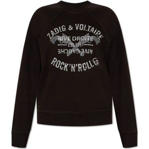 Zadig & Voltaire, Dames, Sweatshirts & Hoodies, Bruin, Maat: XS