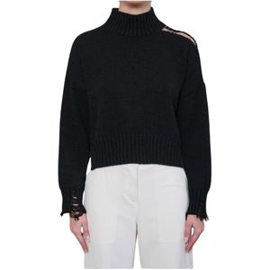 Kaos, Dames, Truien, Zwart, Maat: M Wol,