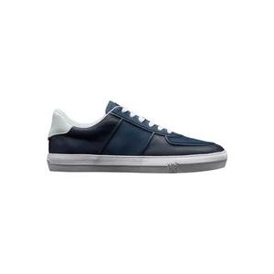 Moncler Elegante Blauw en Wit Sneakers , Blue , Heren , Maat: 43 EU