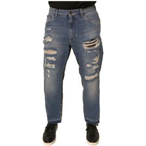 Dolce & Gabbana, Heren, Jeans, Blauw, Maat: M Denim,