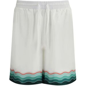 Casablanca, Heren, Korte broeken, Wit, Maat: L Zijde,