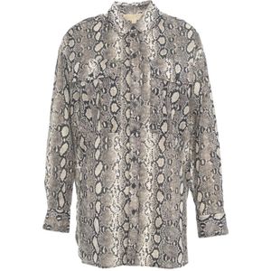 Michael Kors, Dames, Blouses & Shirts, Veelkleurig, Maat: XL Katoen,