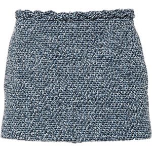 Valentino Garavani, Dames, Rokken, Blauw, Maat: S Denim,