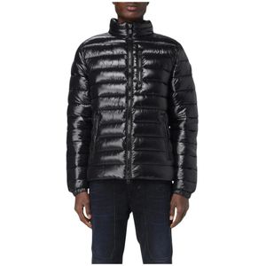 Save The Duck, Heren, Jassen, Zwart, Maat: L Nylon,