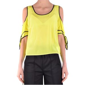 Pinko, Dames, Tops, Geel, Maat: S Poliester,
