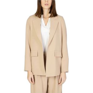 Sandro Ferrone - S15Xbddolce - Dames Blazer - Beige - Poliester
