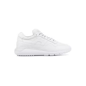 Hogan Witte Leren Sneakers , White , Heren , Maat: 42 EU