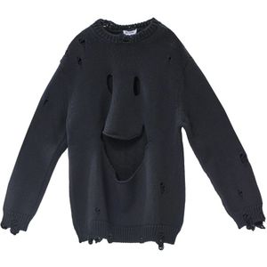 Moschino, Dames, Truien, Zwart, Maat: S Wol,