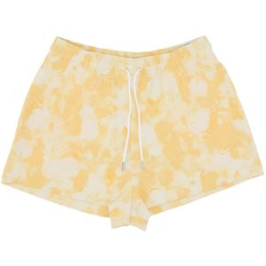 Nike, Dames, Korte broeken, Geel, Maat: M Katoen,