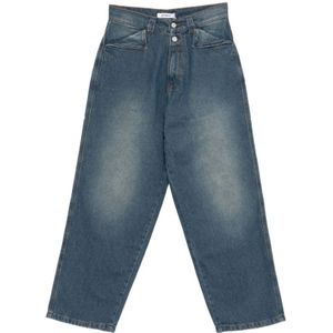 Gimaguas, Dames, Jeans, Blauw, Maat: 3XS Katoen,