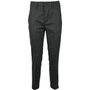 Dondup, Dames, Broeken, Grijs, Maat: W28 Wol,