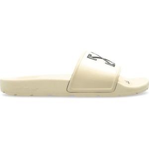 Off White, Dames, Schoenen, Beige, Maat: 36 EU Synthetisch,