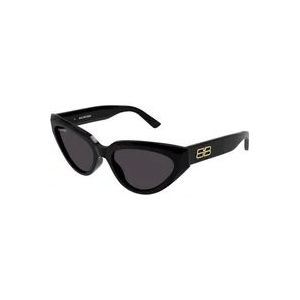 Balenciaga Zwart Grijs Zonnebril , Black , unisex , Maat: 56 MM