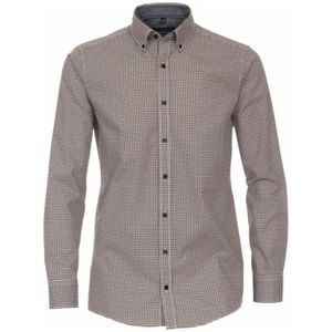 Venti, Heren, Overhemden, Beige, Maat: 2XL Katoen,