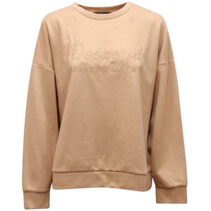 Max Mara, Dames, Sweatshirts & Hoodies, Beige, Maat: M Wol,