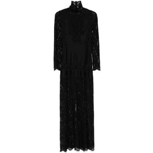 Rabanne - Kleed - Zwart - Kant